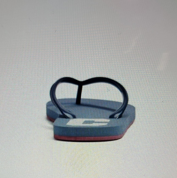 COACH Zak Varsity Flip Flop in Denim Blue/ Red - Picture 7 of 8